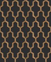 Dutch Wallcoverings Wall Fabric/Bs1 Geometric Black - Zwart