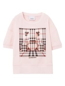 Burberry Kids t-shirt en coton à imprimé Thomas Bear - Rose