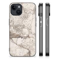 iPhone 15 Plus Marmeren Print Telefoonhoesje Marmer Beige