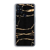 Gouden marmer: OnePlus Nord N10 5G Transparant Hoesje Gouden marmer: OnePlus Nord N10 5G Transparant Hoesje
