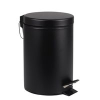 Afvalbak BRASQ pedaalemmer 20 liter zwart - thumbnail