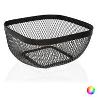 Fruitschaal Metaal Staal (26,5 x 12,5 x 26,5 cm) Kleur Zwart