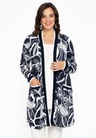 Yoek Cardigan SKETCH | Blauw | Maat 50/52 Yoek Cardigan SKETCH | Blauw | Maat 50/52