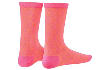 Supacaz Supasox Asanoha Sokken - Neon Roze/Neon Oranje Supacaz Supasox Asanoha Sokken - Neon Roze/Neon Oranje