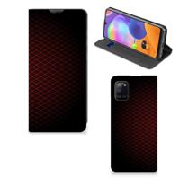 Samsung Galaxy A31 | Hoesje met Magneet | Geruit Rood Samsung Galaxy A31 | Hoesje met Magneet | Geruit Rood