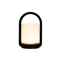 Tafellamp oplaadbaar George donkerbruin hout