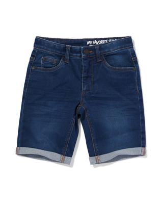 HEMA Kindershort jogdenim donkerblauw (donkerblauw)