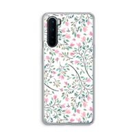 Sierlijke bloemen: OnePlus Nord Transparant Hoesje
