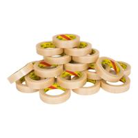 Pvc tape (nar) 32 micron 25 mm x 66 meter transparant | 12 stuks