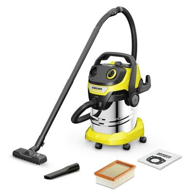 Snoerloze Stofzuiger Kärcher WD 5 S V-25/5/22 Geel Zwart 1100 W
