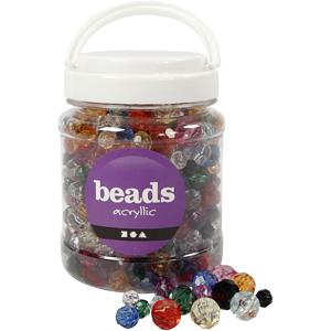 Creativ Company Faceted Bead Mix Kralenmix Acryl Meerkleurig