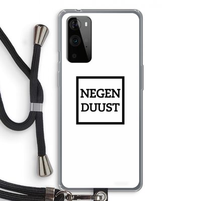 Negenduust vierkant: OnePlus 9 Pro Transparant Hoesje met koord