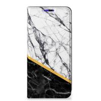 Samsung Galaxy A13 (5G) | Samsung Galaxy A04s | Standcase | Marmer Wit Zwart - Origineel Cadeau Man