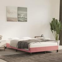 Bedframe zonder matras 120x190 cm fluweel roze