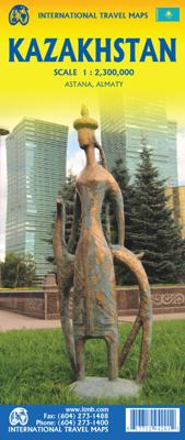 Wegenkaart - landkaart Kazachstan | ITMB