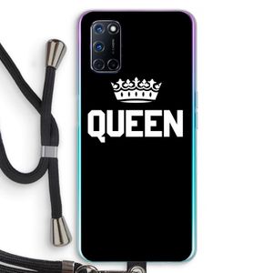 Queen zwart: Oppo A72 Transparant Hoesje met koord