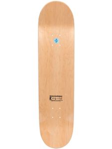 Maharishi planche de skateboard à logo imprimé - Marron