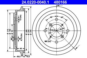 ATE Remtrommel 24.0220-0040.1