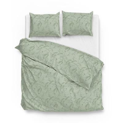 Dekbedovertrek Katoen Satijn Fiora Di Satinado Foam Green Natuur 140x200 Cm Zo!Home - Dekbed-Discounter.nl