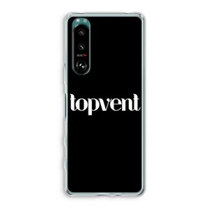 Topvent Zwart: Sony Xperia 5 III Transparant Hoesje
