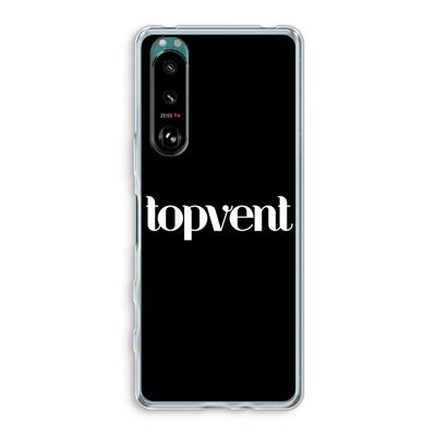 Topvent Zwart: Sony Xperia 5 III Transparant Hoesje