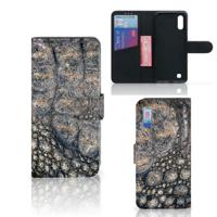 Samsung Galaxy M10 | Telefoonhoesje | Met pasjeshouder | Krokodillenprint