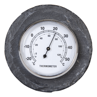 Thermometer rond leisteen / Outhings