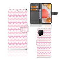 Samsung Galaxy A42 5G | Telefoon Hoesje | Waves Roze Samsung Galaxy A42 5G | Telefoon Hoesje | Waves Roze