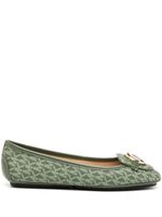 Michael Kors mocassins Lillie à motif monogrammé - Vert - thumbnail