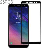 25 stuks volledige lijm volledige cover Screen Protector gehard glas film voor Galaxy A6 PLUS (2018)