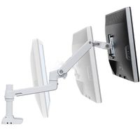 Ergotron LX Arm Desk Mount Monitor-tafelbeugel 1-voudig 38,1 cm (15) - 86,4 cm (34) Wit In hoogte verstelbaar, Kantelbaar, Zwenkbaar, Roteerbaar - thumbnail