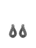 ISABEL MARANT boucles d'oreilles à ornements en cristal - Gris