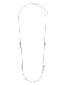 TASAKI collier Balance en or blanc 18ct pavé de diamants et de perles Akoya - Argent