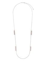 TASAKI collier Balance en or blanc 18ct pavé de diamants et de perles Akoya - Argent