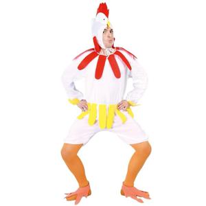 Witte kip/haan verkleedkleding kostuum - dierenpak - Carnavals outfit - Kippen