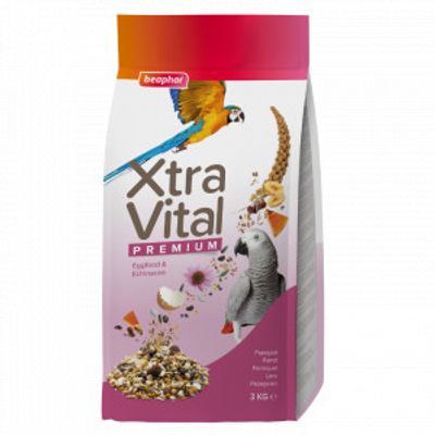 Beaphar Xtra Vital papegaaienvoer 3 kg