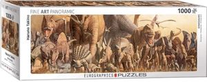 Dinosaurs - Haruo Takino Panorama Puzzel 1000 Stukjes