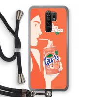 Peach please!: Xiaomi Redmi 9 Transparant Hoesje met koord