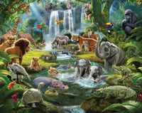Wall Behang jungle walltastic: 245x305 c