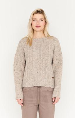 Moscow 49-10-care Blouse 460-2 Taupe Dessin
