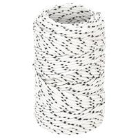 VidaXL Boottouw gevlochten 2 mmx25 m polyester wit VidaXL Boottouw gevlochten 2 mmx25 m polyester wit