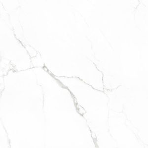 Cifre Cerámica Statuario keramische vloer- en wandtegel marmerlook gerectificeerd 75 x 75 cm, glanzend wit/zwart