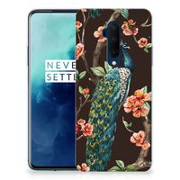 OnePlus 7T Pro TPU Hoesje Pauw met Bloemen