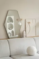 Hexagon spiegel 90×60 cm - Greige