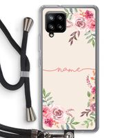 Rozen: Samsung Galaxy A42 5G Transparant Hoesje met koord Rozen: Samsung Galaxy A42 5G Transparant Hoesje met koord