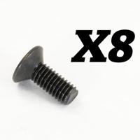 FTX - Rokatan Flat Head Cross Screw M3X8 (FTX10193) - thumbnail