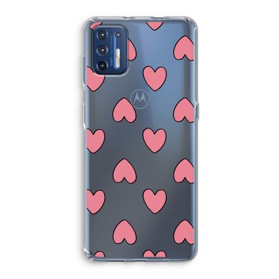 Ondersteboven verliefd: Motorola Moto G9 Plus Transparant Hoesje