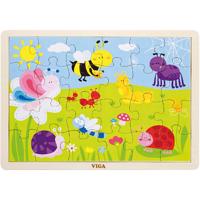 VIGA houten legpuzzels, afm 30x22,5 cm, 24 delen, 1 stuk