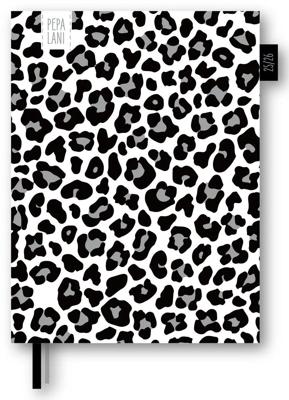 Pepa Lani Agenda A5 2025-2026 Black & White Leopard