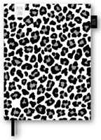 Pepa Lani Agenda A5 2025-2026 Black & White Leopard